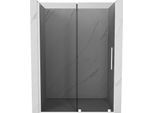 Mexen Velar Porta Doccia Scorrevole 140 Cm, Grafite, Bianco - 871-140-000-41-20