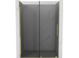 Mexen Velar Porta Doccia Scorrevole 150 Cm, Grafite, Oro - 871-150-000-41-50