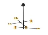 Italux Remdal Lampadario A Led Moderno Bianco PND-16374-6-BK-GD-4K