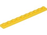 Piastre Lego® 1X10 4477 - 10 Pezzi Giallo