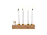 RäDer Adventsengel Gold Advent Advent, 17X3X7Cm, Akazie