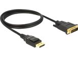 Delock 85312 Delock Kabel Dp 1.2 -> Dvi (24+1) St/St 1.0M Schwarz 60Hz