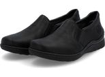 Rieker Donna Scarpa Slip-On Extra Large Con Fascia Elastica E Sottopiede In Morbida Pelle 48964, Misura:37 Eu, Colore:Nero