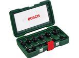 Accessori Bosch Set Di 12 Pezzi Di Frese In Metallo Duro (Per Legno, Gambo Ø 8 Mm, Accessori Per Frese)