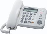 Panasonic KX-TS580EX1 Telefono Fisso Bianco Con Display Lcd E Identificatore Chiamata