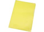 Q-Connect® KF00308 Manicotto Di Visualizzazione - A4, 120 Mym, Giallo Grana, 100 Pezzi