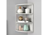 Vicco Libreria Angolare Da Terra Ecki, 30 X 60 Cm, Calcestruzzo