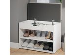 Panca Per Scarpe Vicco Rolfe, 60 X 45 Cm, Bianco