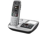 Gigaset E560A Telefono Cordless Dect Con Segreteria E Id Chiamante Nero/Argento