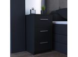 Vicco Comodini Camera Da Letto , 38 X 66 Cm, Nero