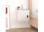 The Living Store Armadio A Muro Bianco 31,5X30X30 Cm In Legno Di Pino Massiccio