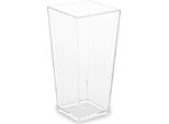 Bicchierino Per Finger Food Quadrato, Trasparente 4 X 4 X 8,2 Cm - 85 Ml [40 Pezzi]