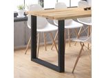 Vicco Gambe Per Tavolo , 80 X 72 Cm Quadrato, Nero