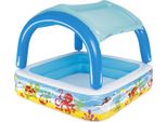 Piscina Bestway 52192, Coral Reef, Per Bambini, Gonfiabile, Con Tettuccio, 147X147X122 Cm