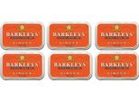 Barkleys Ginger Pastilles Gusto Zenzero In Barattolo Di Metallo Da 50G Confezione Da 6 Pezzi