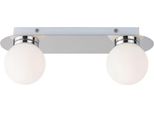 Lampada Da Parete E Soffitto Sfere Bianche G9 Cromo Becca 2111 Rabalux