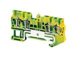 Schneider Electric Linergy Terminale Di Messa A Terra, 2,5 Mm2, Un Livello, 2X2, Molla, Verde-Giallo NSYTRR24PE