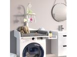 Vicco Piano Fasciatoio , 83 X 72 Cm Su Lavatrice, Bianco