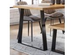 Vicco Gambe Per Tavolo , 80 X 72 Cm Trapezoidale, Nero