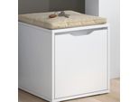 Vicco Panca Scarpiera Da Ingresso Ruben, 40 X 40 Cm, Bianco