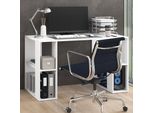 Vicco Scrivania Con Ripiani Arian, 130 X 60 Cm, Bianco