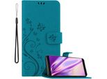 Cadorabo Cover Per Huawei Mate 10 / Nova 2I Cover Protettiva In Blu Cover Protettiva Per Cellulare Cover Case Fiori Fiore