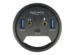 Delock 62794 Delock USB-HUB 3Port 1X Typ-C / 2X Typ-A + Hd-Audio Ports