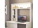 Vicco Scrivania Con Ripiani Albano, 90 X 51.6 Cm, Bianco