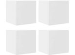 Pensili Tv 4 Pz. Bianco 30,5X30X30 Cm