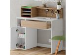 Vicco Scrivania , 100 X 50 Cm, Sonoma/Bianco