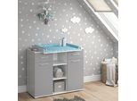 Vicco Fasciatoio Leonie, 113 X 100 Cm, Grigio/Bianco