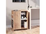 Vicco Contenitore Per Rotoli , 59 X 53 Cm, Sonoma/Bianco