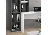 Vicco Scrivania Con Ripiani Mara, 59 X 166.8 Cm, Bianco/Antracite