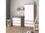 Vicco Fasciatoio Emma, 80 X 87 Cm, Bianco/Sonoma/Sonoma