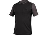 Maglietta Endura GV500 Foyle T E5084 - Uomo, Corta, Nera - Taglia S