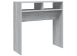 Tavolo Consolle Grigio Sonoma 78X30X80 Cm Materiale A Base Di Legno