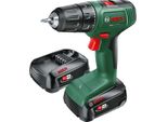 Bosch Easydrill 18V-40 - Trapano/Avvitatore A Batteria - 2 Velocità - Mandrino Autocentrante 13 Mm - 40 N-M - 2 Acc
