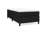 Struttura Letto Nera 80X200 Cm In Tessuto