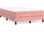 Struttura Letto Rosa 120X200 Cm In Velluto