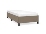 Vidaxl Struttura Letto Senza Materasso Taupe 90X190 Cm Tessuto