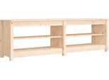 Vidaxl Panca Per Scarpe 160X36,5X50 Cm In Legno Di Pino Massiccio