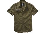Brandit Luis Vintage Camicia Manica Corta Oliva, Xxl