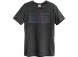 Amplified - Maglietta "Rainbow Logo"" Per Bambini/Donne Unisex GD375 (M) (Anthrazit)"