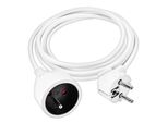 Solight Cavo Di Prolunga Bianco - Connettore, 1 Presa, 3 M PS03