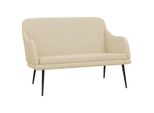 Vidaxl Panca Crema 110X76X80 Cm Tessuto