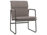 Vidaxl Sedia Lounge Taupe 55X64X80 Cm Tessuto