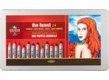 Pastelli Koh-I-Noor Wax Aquarell Set Di 24 Pezzi Con Pennello, Temperamatite E Matita Di Grafite In Scatola Di Latta