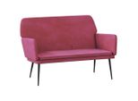Panchina Rosso Vino 108X79X79 Cm In Velluto