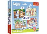 Trefl Bluey 4In1 Puzzle 12/15/20/24 Pezzi 34637