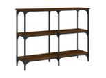 Tavolo Consolle Look Rovere Marrone 100X29X75 Cm Materiale A Base Di Legno